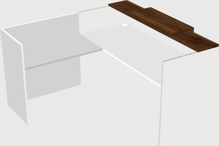 L-shaped modular reception