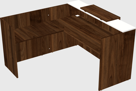 L-shaped modular reception