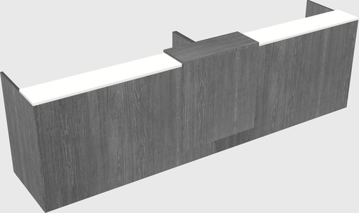 Shared u-shaped reception desks