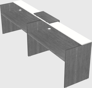 Shared u-shaped reception desks