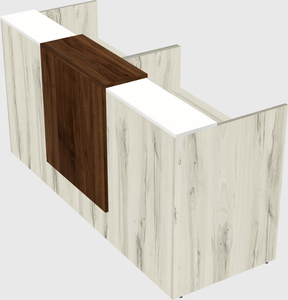 Shared u-shaped reception desks