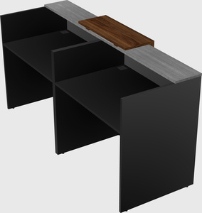 Shared u-shaped reception desks