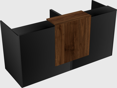 Shared u-shaped reception desks