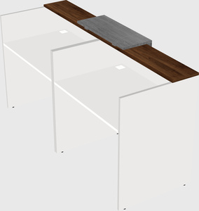 Shared u-shaped reception desks