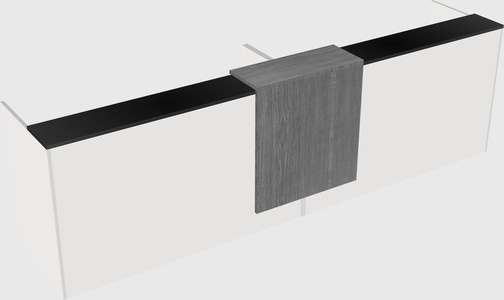 Shared u-shaped reception desks
