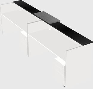 Shared u-shaped reception desks