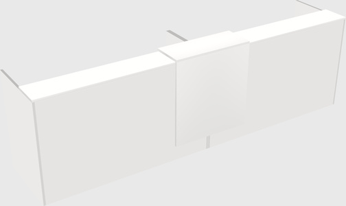 Shared u-shaped reception desks
