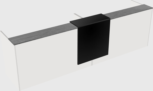 Shared u-shaped reception desks