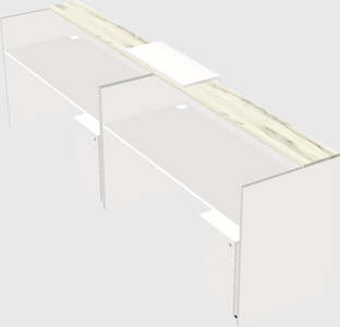Shared u-shaped reception desks
