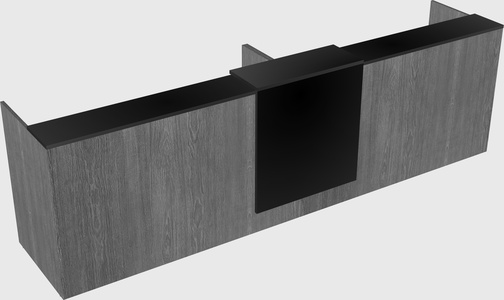 Shared u-shaped reception desks