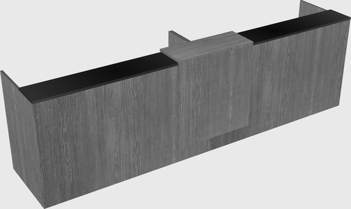 Shared u-shaped reception desks