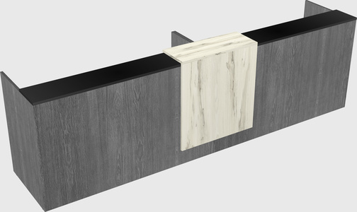 Shared u-shaped reception desks