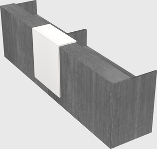 Shared u-shaped reception desks