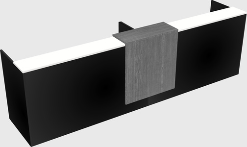 Shared u-shaped reception desks