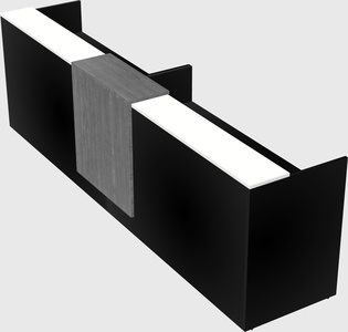 Shared u-shaped reception desks