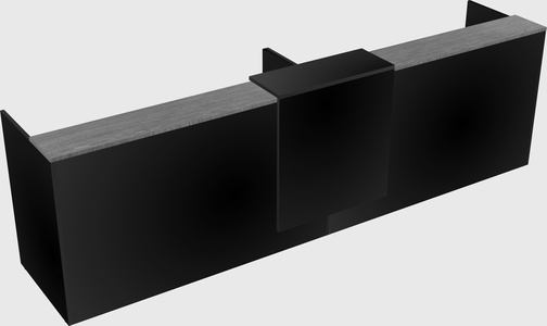 Shared u-shaped reception desks