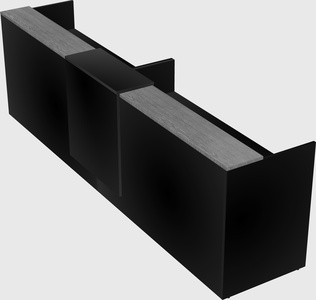 Shared u-shaped reception desks