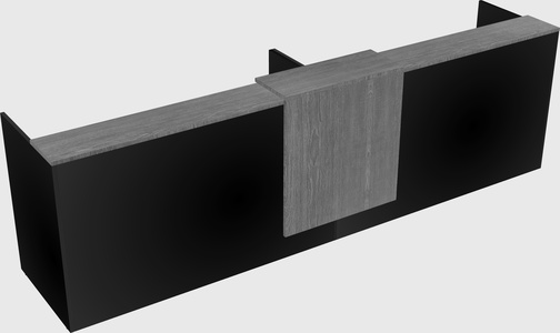 Shared u-shaped reception desks