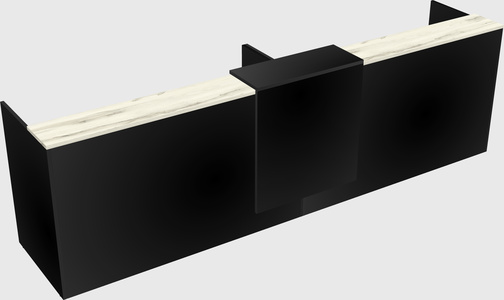 Shared u-shaped reception desks