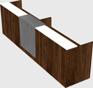 Shared u-shaped reception desks