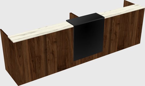 Shared u-shaped reception desks