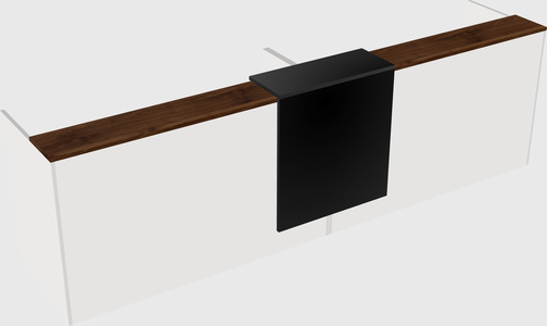 Shared u-shaped reception desks