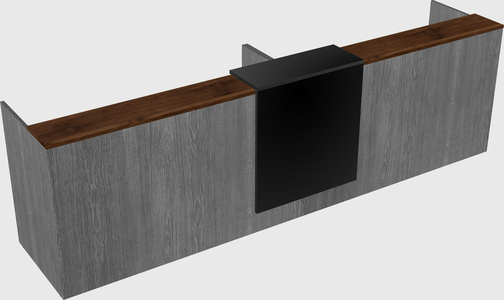Shared u-shaped reception desks