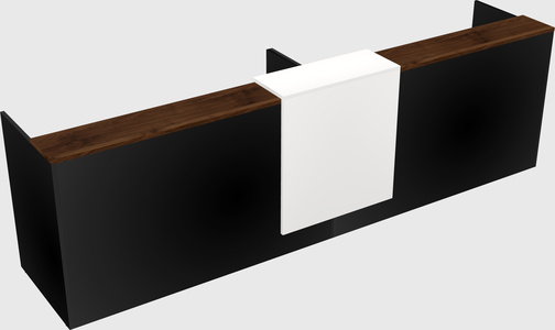 Shared u-shaped reception desks