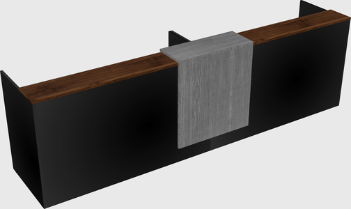 Shared u-shaped reception desks