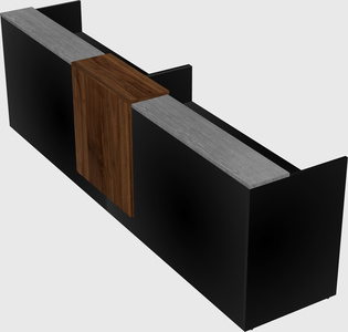 Shared u-shaped reception desks