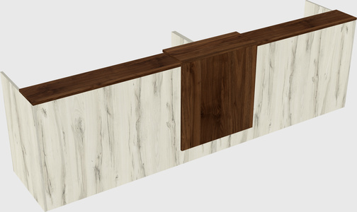 Shared u-shaped reception desks