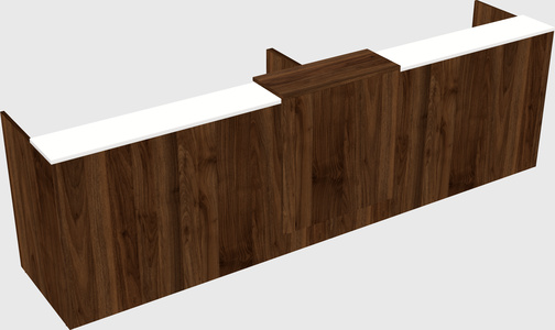 Shared u-shaped reception desks