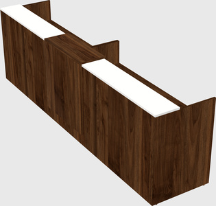 Shared u-shaped reception desks