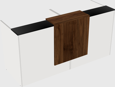 Shared u-shaped reception desks