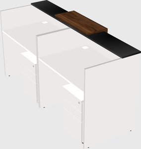 Shared u-shaped reception desks