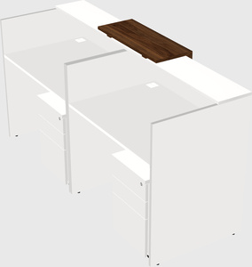 Shared u-shaped reception desks