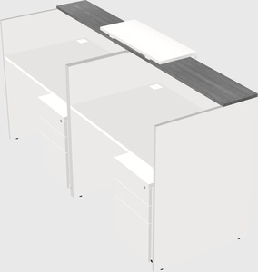 Shared u-shaped reception desks