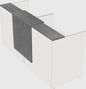 Shared u-shaped reception desks