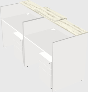 Shared u-shaped reception desks