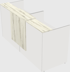 Shared u-shaped reception desks