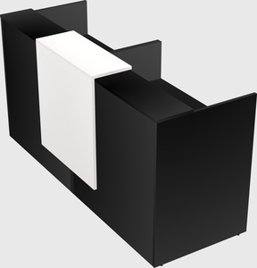 Shared u-shaped reception desks