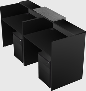 Shared u-shaped reception desks