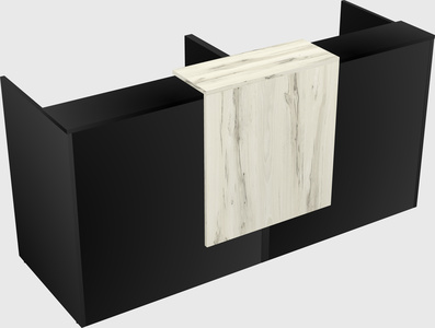 Shared u-shaped reception desks