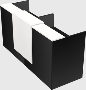 Shared u-shaped reception desks