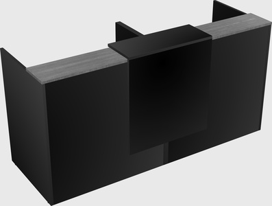 Shared u-shaped reception desks