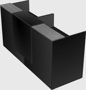 Shared u-shaped reception desks