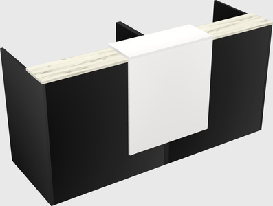 Shared u-shaped reception desks