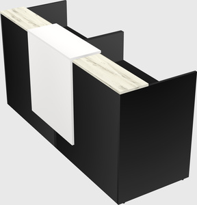 Shared u-shaped reception desks