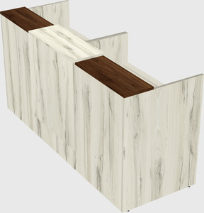 Shared u-shaped reception desks