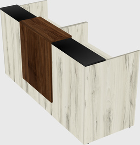 Shared u-shaped reception desks